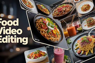 do professional food video editing for cooking