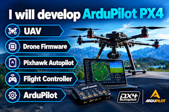 develop ardupilot px4 drone simulation, ros2 gazebo uav, pixhawk autopilot
