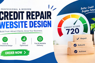 design a credit repair website with lead generation