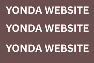 yonda website development landing page