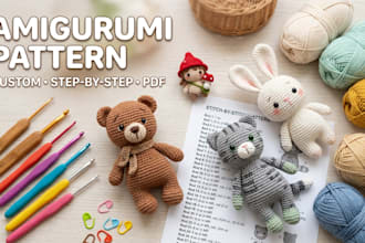 create custom crochet patterns amigurumi and easy PDF patterns