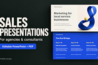 design a professional sales presentation for your agency or business