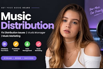 music distribution, fix distribution issues, music manager, and music marketing