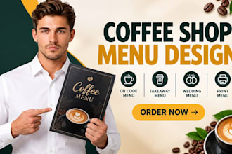 design coffee shop menu canva qr code menu takeaway menu wedding menu print menu