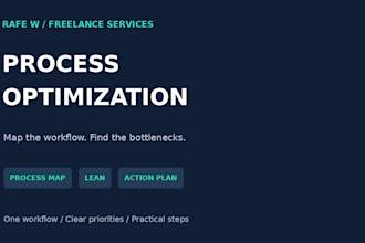 map your process and create an optimization action plan