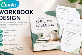 design a professional canva workbook