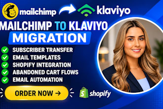 migrate mailchimp to klaviyo shopify email automation abandoned cart flows
