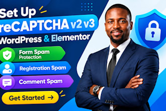 set up google recaptcha v2 v3 wordpress elementor form spam registration comment