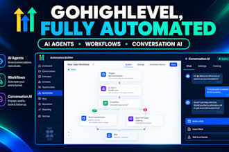 set up gohighlevel ai agent, conversation ai and ghl automation
