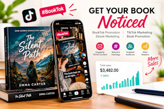 do booktok promotion, book promotion, tiktok marketing and ebook marketing