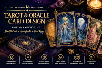 design custom tarot cards tarot deck oracle cards and illustrations