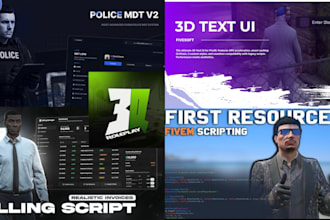 be your fivem developer for scripts, maps, cars, and system