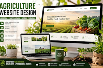 create a modern farm website that grows your agriculture business
