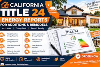 california  title 24 energy reports for additions and remodels