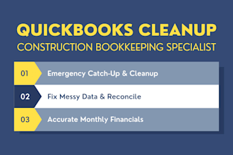 do emergency quickbooks cleanup and construction bookkeeping