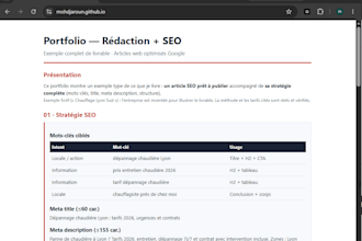 write SEO articles in french for your website