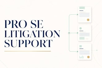 provide a complete pro se litigation support package for your case