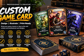 design custom poker cards playing cards game cards and board game cards rulebook