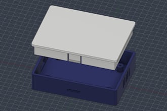 design a pcb enclosure for 3d printing with snapfit lid