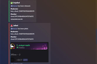 create discord bot for moderating servers