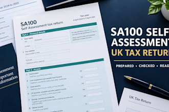 prepare your UK sa100 self assessment tax return with hmrc