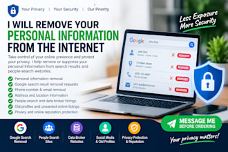 remove your personal information from the internet for privacy and security