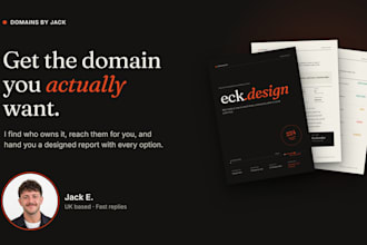 act as your domain broker to secure a taken domain name