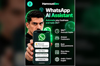 build a whatsapp ai chatbot that auto replies to customers day and night