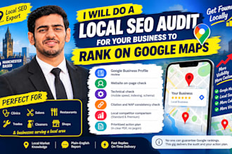 do a local SEO audit for your business to rank on google maps