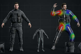 fivem ped rigging, character rigging and clothing rigging for gta 5 servers
