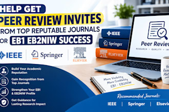 help get peer review invites from top reputable journals for eb1 eb2niw success
