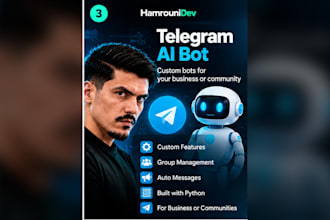 develop a custom telegram bot with ai features and automation in python