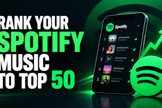 chart your spotify music to top 50 spotify chart using organic engagement