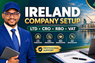 do ireland companmy registration, ltd formation, cro, rbo and vat setup