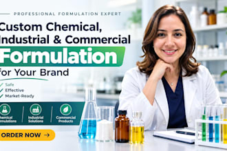 develop custom chemical, industrial and commercial formulation for your brand