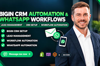 setup begin crm automation begin lead management and whatsapp automation