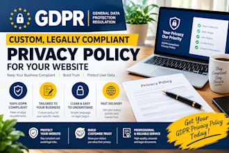 create a custom, legally compliant gdpr privacy policy for your website