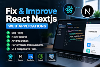fix and improve react nextjs web apps