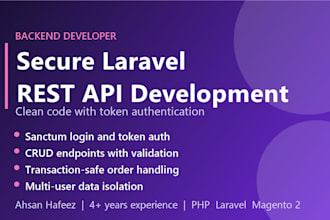 build a secure laravel rest API with sanctum auth