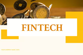 create fintech pitch deck banking payment crypto defi financial service deck