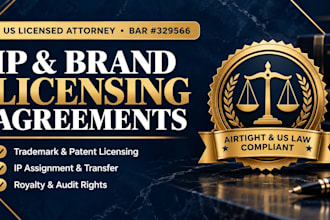 draft a custom intellectual property licensing agreement
