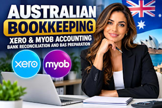 do australian bookkeeping, xero, myob, bank reconciliation and bas