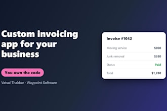 build a custom invoicing web app for your small business