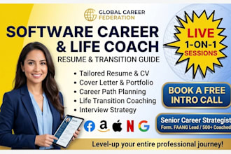 write your resume and be your personal software career coach and life transition
