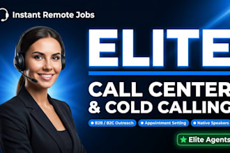 be your professional cold caller and agent