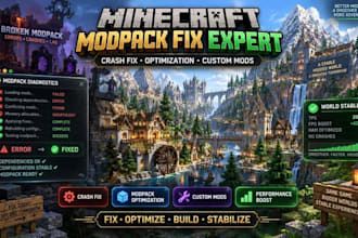 fix crash create optimize minecraft modpack developer custom minecraft mod