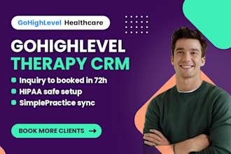 gohighlevel therapy CRM, gohighlevel hipaa, ghl simplepractice integration