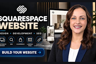 build squarespace website development custom squarespace design SEO and redesign