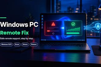 fix windows 10 and 11 errors, slow pc and driver issues remotely