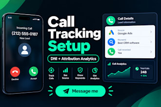 configure call tracking with dynamic number insertion and attribution analytics